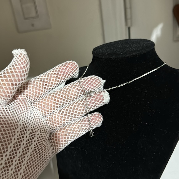 Authentic Cristian Dior silver with rhinestone choker - Picture 9 of 14